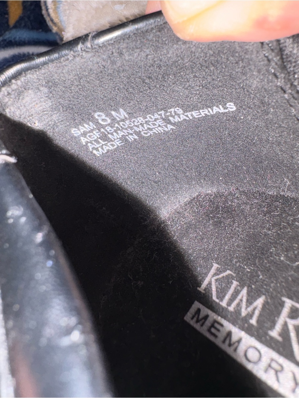 Kim Rogers Black Quilted Wedge Slip-On Flats - Picture 3 of 3